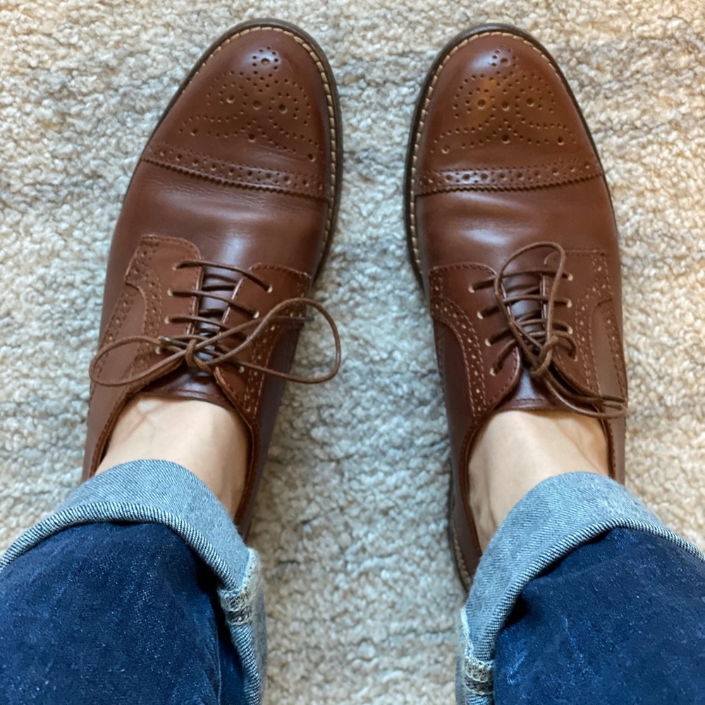 Madewell Brown Leather Flats